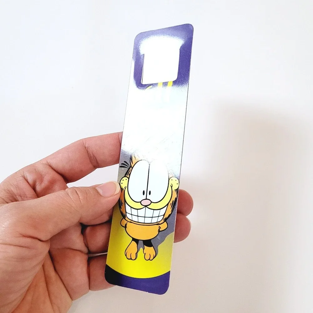Vintage 90s Garfield Tab Bookmark All Good Jim Davis comic PAWS USA 1998 Antioch